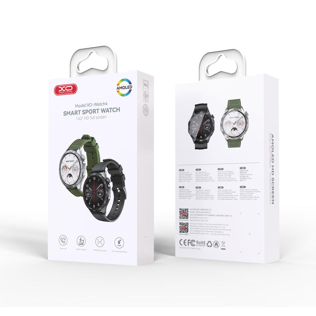 XO-Watch4 AMOLED Smart Sports Watch